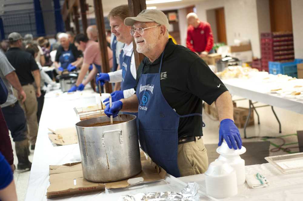 Group effort -- behind the scenes at Optimist Chili Day