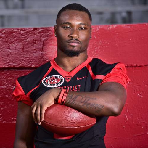 Southeast Missouri State's Marquis Terry lets feet, accomplishments do the talking on football field